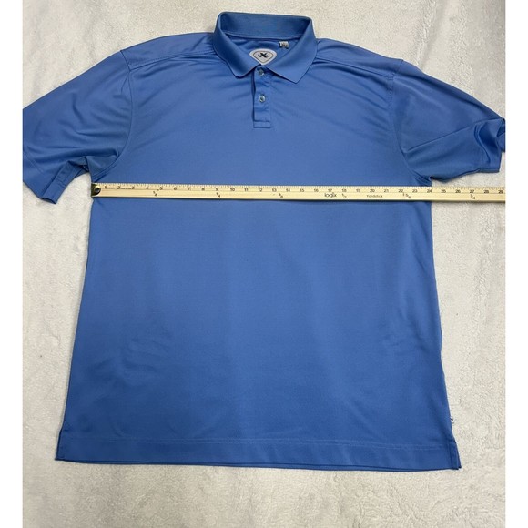 Callaway Polo Shirt Mens XL Blue X Series Short Sleeve Performance Tech Golfing - Picture 6 of 8